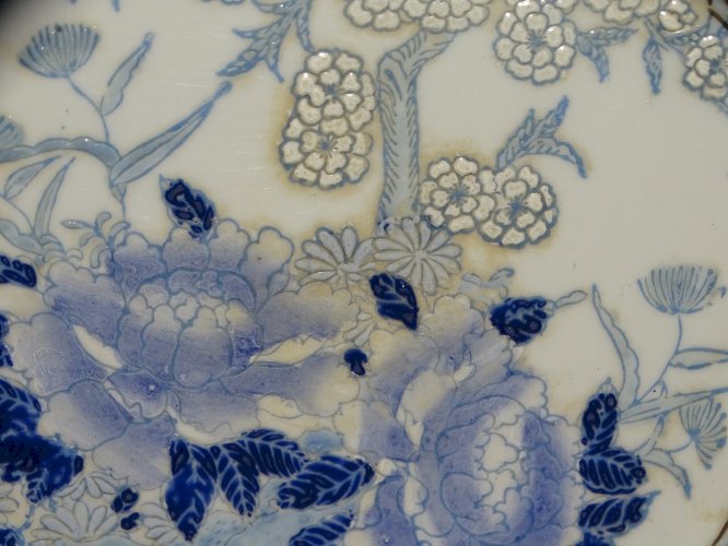 -BELLE ANCIENNE ASSIETTE DECORATIVE made in CHINA DECORATIVE NON ALIMENTAIRE   D