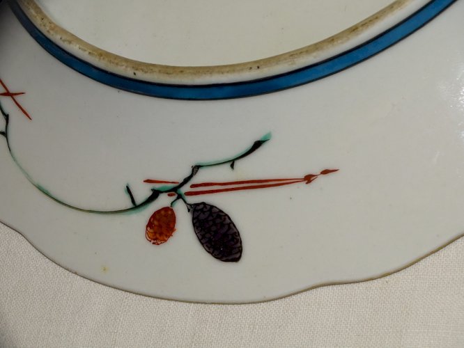 -BELLE ANCIENNE ASSIETTE PORCELAINE DU JAPON IMARI KO KUTANI COLLECTION ASIE  D
