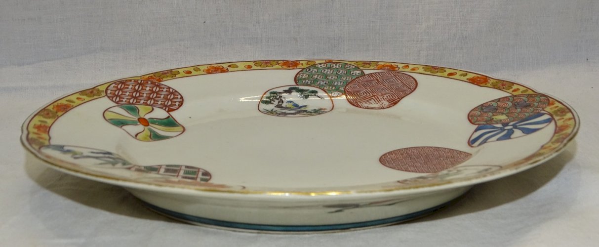 -BELLE ANCIENNE ASSIETTE PORCELAINE DU JAPON IMARI KO KUTANI COLLECTION ASIE  D