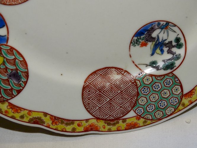 -BELLE ANCIENNE ASSIETTE PORCELAINE DU JAPON IMARI KO KUTANI COLLECTION ASIE  D