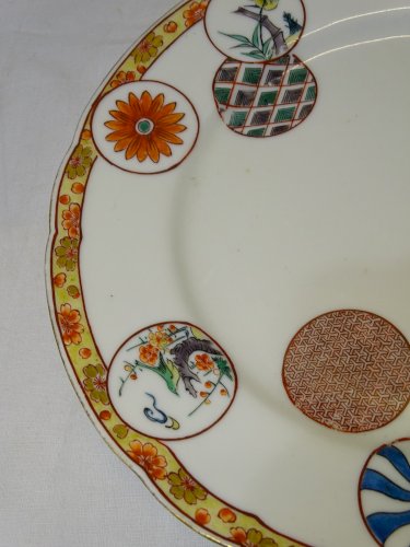 -BELLE ANCIENNE ASSIETTE PORCELAINE DU JAPON IMARI KO KUTANI COLLECTION ASIE  D