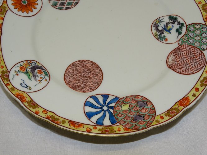 -BELLE ANCIENNE ASSIETTE PORCELAINE DU JAPON IMARI KO KUTANI COLLECTION ASIE  D