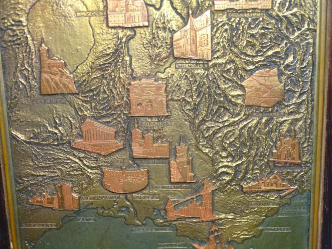 -BELLE ANCIENNE BOITE A CIGARES ANNES 40 GRAVURES MAURICE VINEL M QUERCIA Edit.