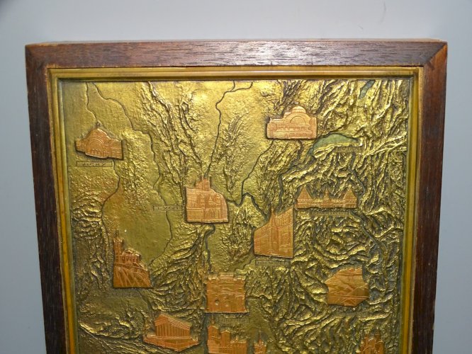 -BELLE ANCIENNE BOITE A CIGARES ANNES 40 GRAVURES MAURICE VINEL M QUERCIA Edit.