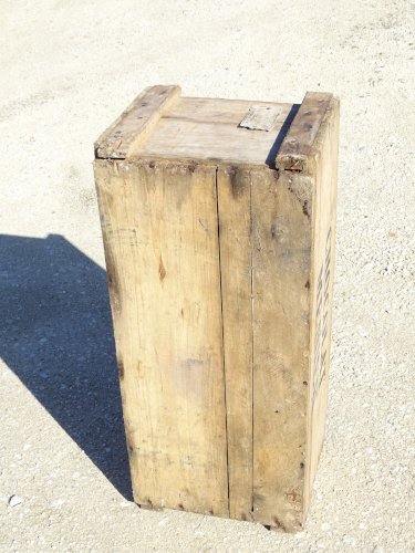 -BELLE ANCIENNE BOITE BOIS EPICERIE CHOCOLAT MENIER COLLECTION PUBLICITE DECO