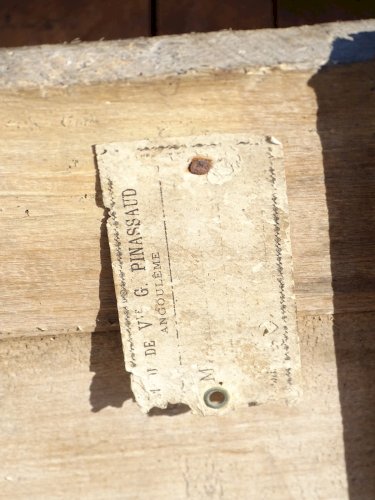 -BELLE ANCIENNE BOITE BOIS EPICERIE CHOCOLAT MENIER COLLECTION PUBLICITE DECO