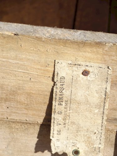 -BELLE ANCIENNE BOITE BOIS EPICERIE CHOCOLAT MENIER COLLECTION PUBLICITE DECO