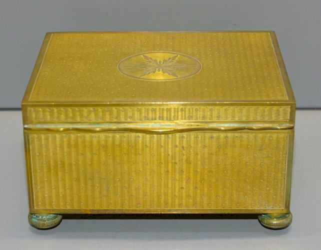 -BELLE ANCIENNE BOITE LAITON MAISON BOISSIER CHOCOLATS DOUCEURS COLLECTION  D