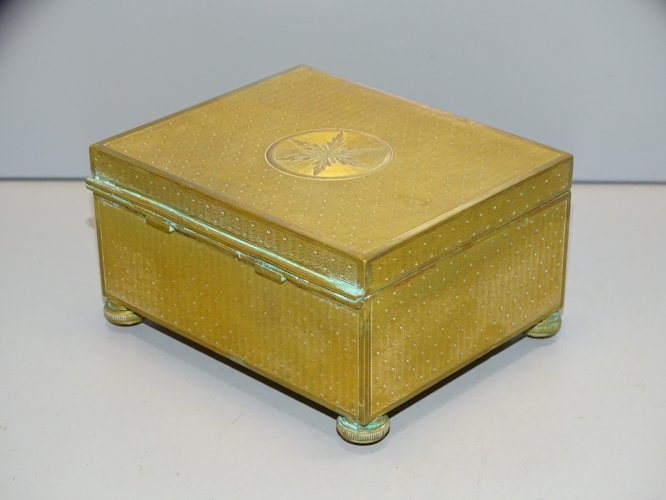 -BELLE ANCIENNE BOITE LAITON MAISON BOISSIER CHOCOLATS DOUCEURS COLLECTION  D