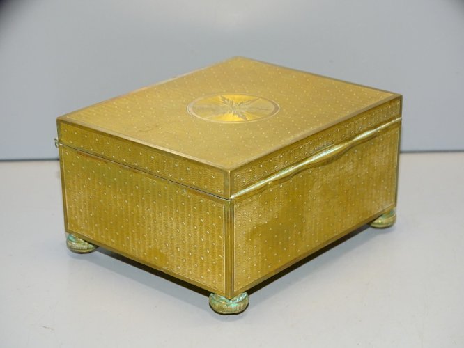 -BELLE ANCIENNE BOITE LAITON MAISON BOISSIER CHOCOLATS DOUCEURS COLLECTION  D