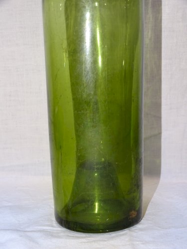 -BELLE ANCIENNE BOUTEILLE VERRE Soufflé Moulé CUL RENTRANT ou Piqué déco CAVE  D