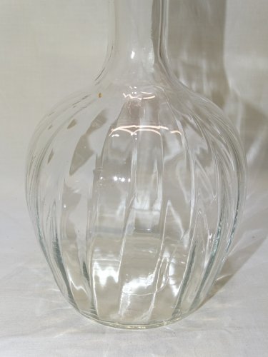 -BELLE ANCIENNE CARAFE en VERRE Soufflé  avec son BOUCHON déco TABLE VITRINE   D