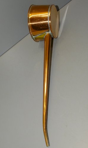 -BELLE ANCIENNE CASSOTTE LOUCHE A EAU COUADE en CUIVRE COLLECTION DECO   D