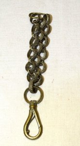 - BEAUTIFUL OLD CHAIN for DAGGER/KNIFE Brass Silvered MILITARIA COLLECTION D