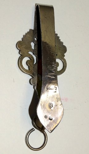 -BELLE ANCIENNE CHATELAINE ARGENT poinçon Minerve 800e ORFEVRE P 1 fleur L   D