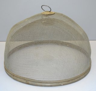 -BELLE ANCIENNE CLOCHE ALIMENTAIRE EN METAL DECO CUISINE RESTAURANT  VINTAGE   D