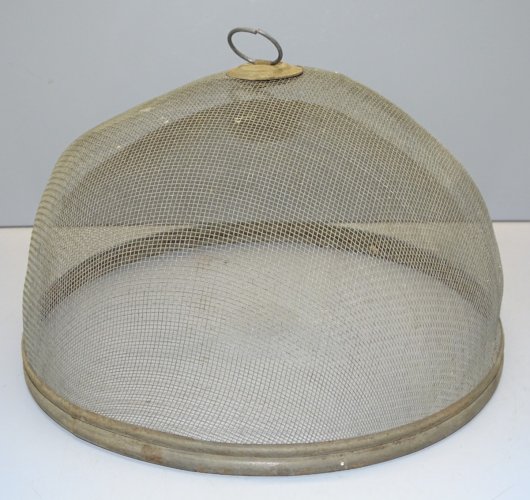 -BELLE ANCIENNE CLOCHE ALIMENTAIRE EN METAL DECO CUISINE RESTAURANT  VINTAGE   D