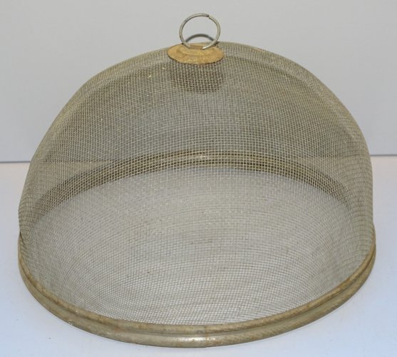 -BELLE ANCIENNE CLOCHE ALIMENTAIRE EN METAL DECO CUISINE RESTAURANT  VINTAGE   D