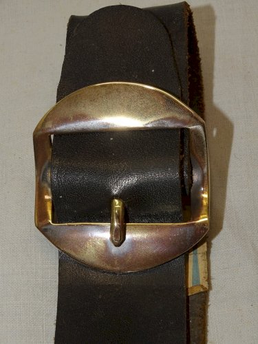 -BELLE ANCIENNE CLOCHE de CHEVRE SUISSE 1969 2/0 COLLIER CUIR COLLECTION    D
