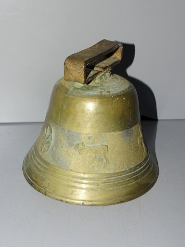 -BELLE ANCIENNE CLOCHE EN BRONZE MONT ST MICHEL COLLECTION CLARINE SONNAILLES  D