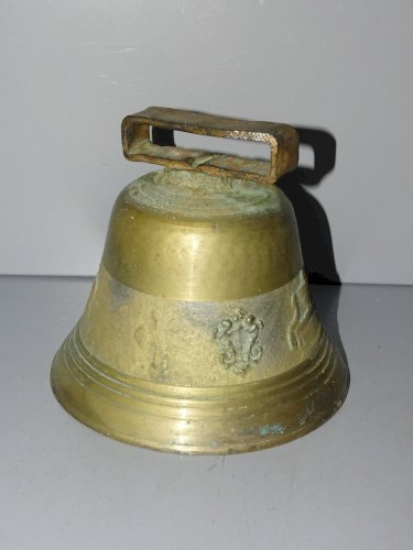 -BELLE ANCIENNE CLOCHE EN BRONZE MONT ST MICHEL COLLECTION CLARINE SONNAILLES  D