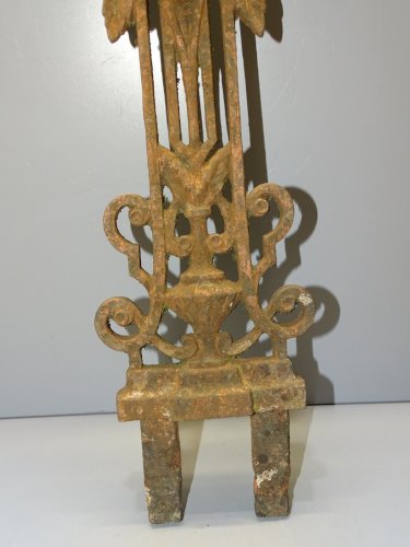 -BELLE ANCIENNE CROIX de CROISEES DES CHEMINS FONTE COLLECTION RELIGION JESUS  D