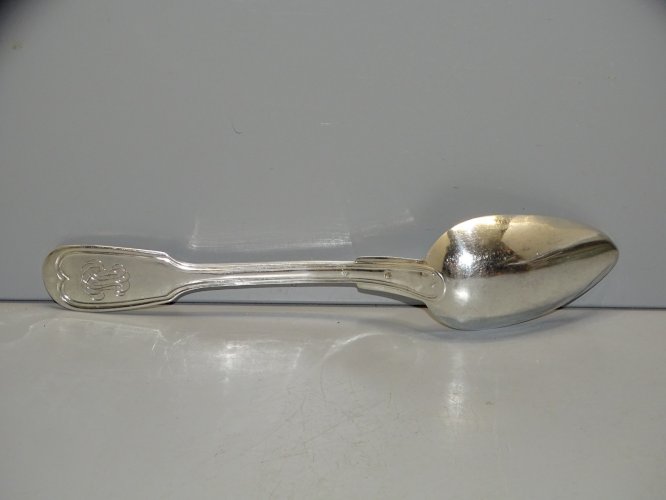 -BELLE ANCIENNE CUILLERE ARGENT CHIFFREE Poinçons MINERVE et ORFEVRE   D