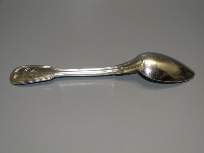 -BELLE ANCIENNE CUILLERE ARGENT CHIFFREE Poinçons MINERVE et ORFEVRE   D