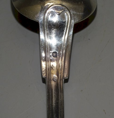 -BELLE ANCIENNE CUILLERE ARGENT CHIFFREE Poinçons MINERVE et ORFEVRE   D