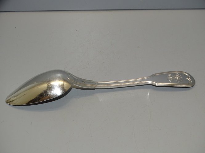 -BELLE ANCIENNE CUILLERE ARGENT CHIFFREE Poinçons MINERVE et ORFEVRE   D