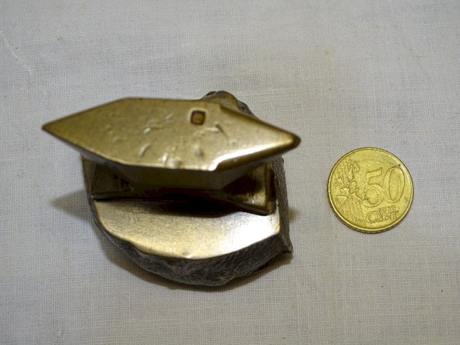 -BELLE ANCIENNE ENCLUME MINIATURE en BRONZE OBJET de MAITRISE COLLECTION   D