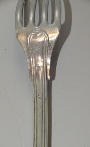 -BELLE ANCIENNE FOURCHETTE ARGENT CHIFFREE Poinçons MINERVE et ORFEVRE   D