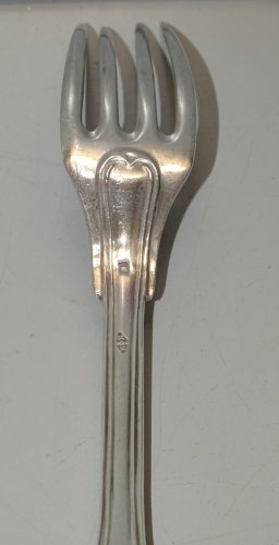-BELLE ANCIENNE FOURCHETTE ARGENT CHIFFREE Poinçons MINERVE et ORFEVRE   D