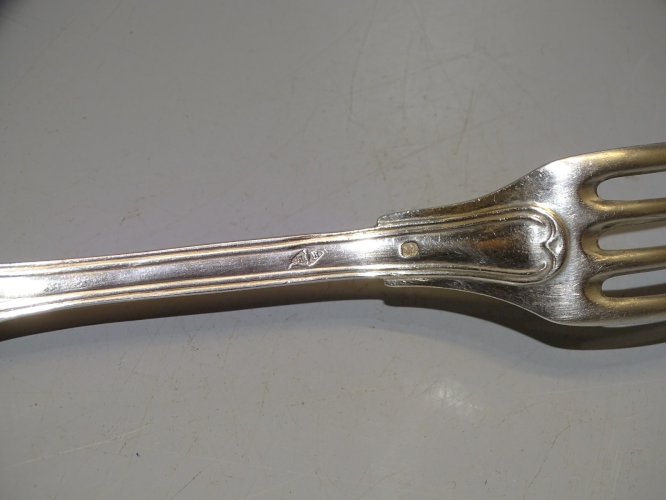 -BELLE ANCIENNE FOURCHETTE ARGENT CHIFFREE Poinçons MINERVE et ORFEVRE   D