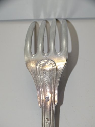 -BELLE ANCIENNE FOURCHETTE ARGENT CHIFFREE Poinçons MINERVE et ORFEVRE   D