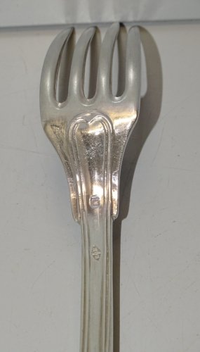 -BELLE ANCIENNE FOURCHETTE ARGENT CHIFFREE Poinçons MINERVE et ORFEVRE   D
