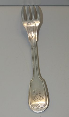-BELLE ANCIENNE FOURCHETTE ARGENT CHIFFREE Poinçons MINERVE et ORFEVRE   D