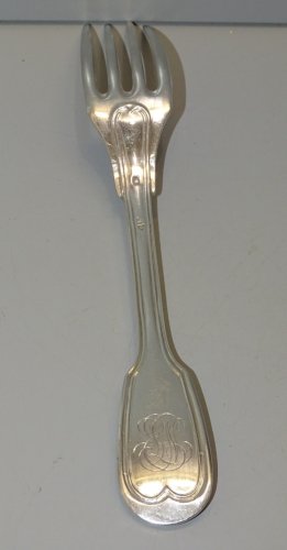 -BELLE ANCIENNE FOURCHETTE ARGENT CHIFFREE Poinçons MINERVE et ORFEVRE   D