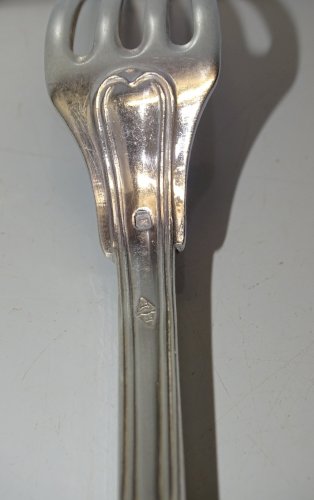 -BELLE ANCIENNE FOURCHETTE ARGENT CHIFFREE Poinçons MINERVE et ORFEVRE   D