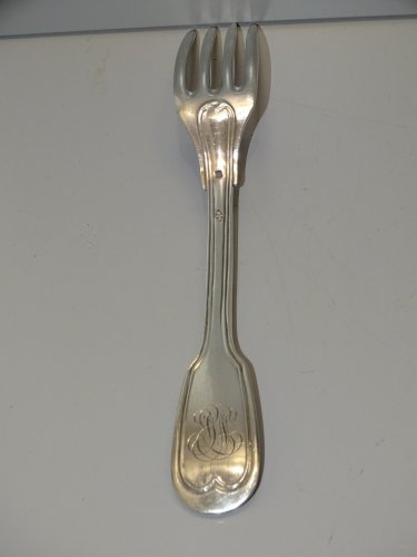 -BELLE ANCIENNE FOURCHETTE ARGENT CHIFFREE Poinçons MINERVE et ORFEVRE   D
