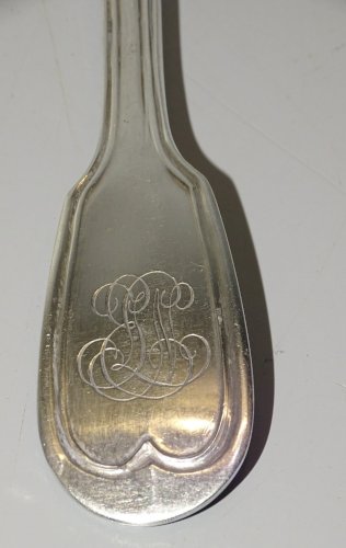 -BELLE ANCIENNE FOURCHETTE ARGENT CHIFFREE Poinçons MINERVE et ORFEVRE   D