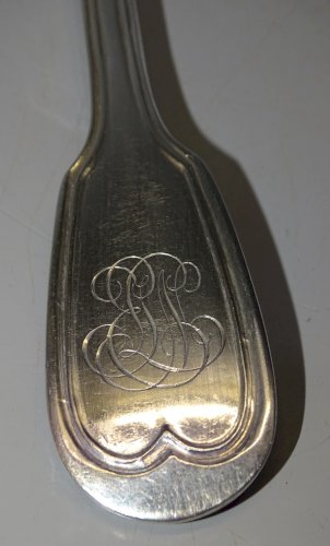 -BELLE ANCIENNE FOURCHETTE ARGENT CHIFFREE Poinçons MINERVE et ORFEVRE   D