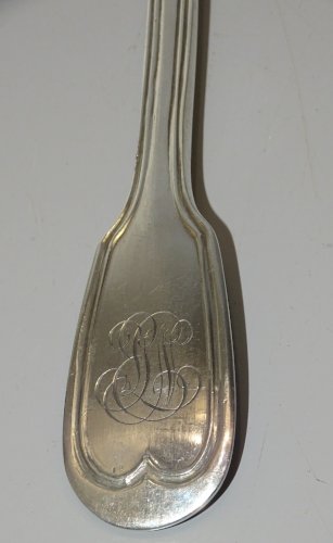 -BELLE ANCIENNE FOURCHETTE ARGENT CHIFFREE Poinçons MINERVE et ORFEVRE   D