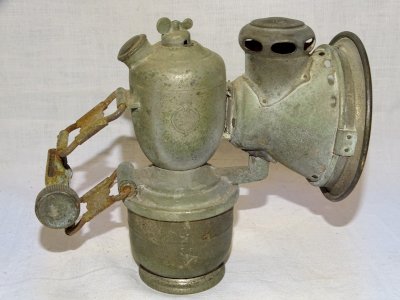 BEAUTIFUL OLD ENGLISH ACETYLENE LAMP JOS LUCAS BIRMINGHAM ACETA NO. 316 D