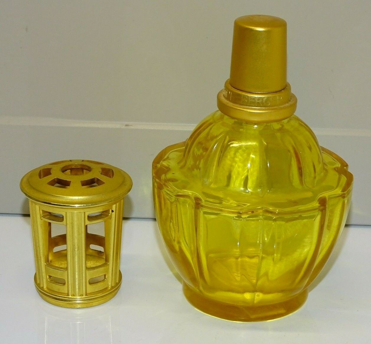 ANCIENNE LAMPE BERGER en Émaux De Longwy France état parfait EUR 130,00