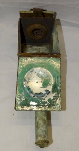 -BELLE ANCIENNE LAMPE DE CALECHE OU FIACRE XIXe A RENOVER JUS DE GRANGE    D