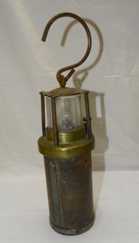 -BELLE ANCIENNE LAMPE DE SECURITE ou de MARINE ou de MINEUR OLDHAM & sons    D