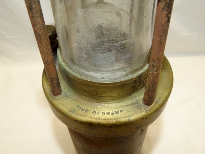 -BELLE ANCIENNE LAMPE DE SECURITE ou de MARINE ou de MINEUR OLDHAM & sons    D