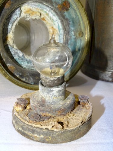 -BELLE ANCIENNE LAMPE DE SECURITE ou de MARINE ou de MINEUR OLDHAM & sons    D