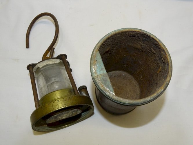 -BELLE ANCIENNE LAMPE DE SECURITE ou de MARINE ou de MINEUR OLDHAM & sons    D